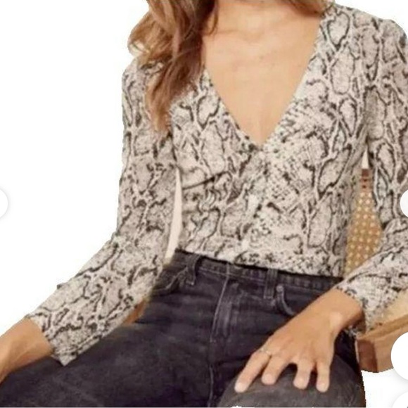 Reformation Snake Skin Top - Picture 1 of 3